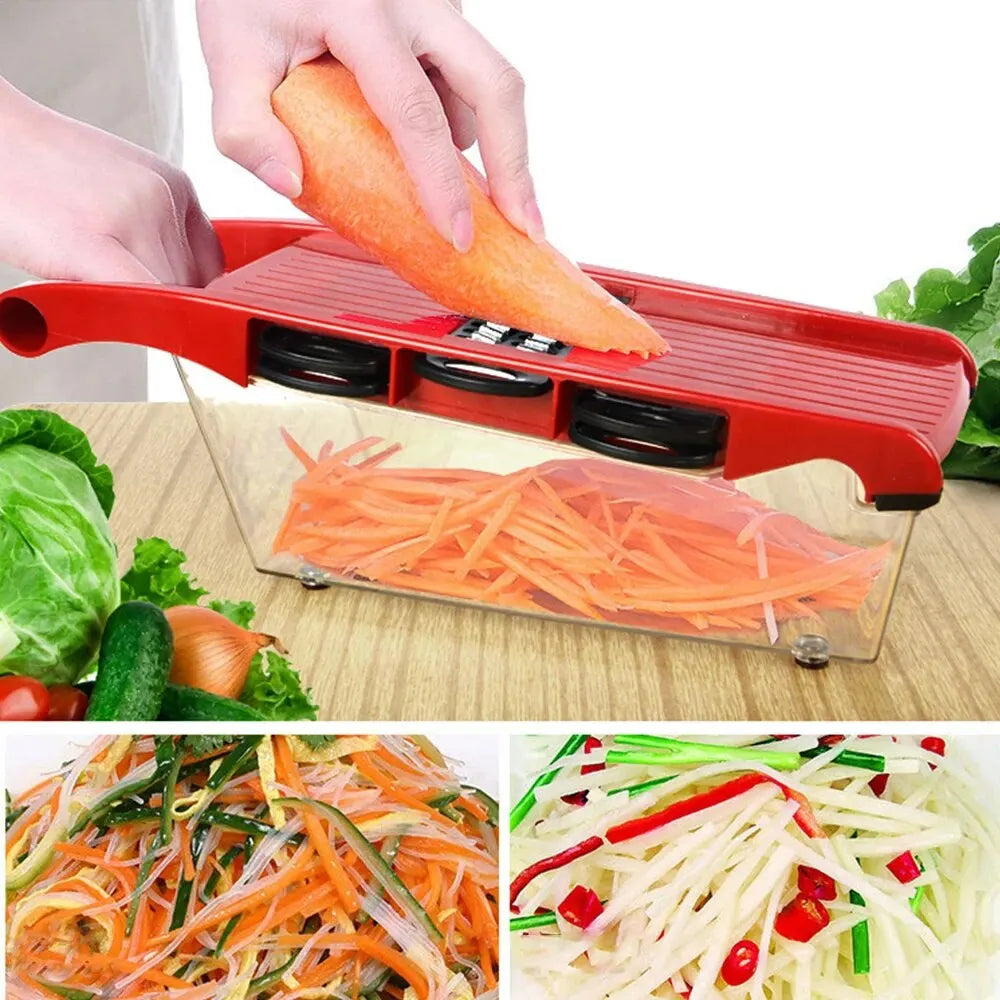 10-in-1 Mandoline Slicer – Multifunction Vegetable & Fruit Cutter