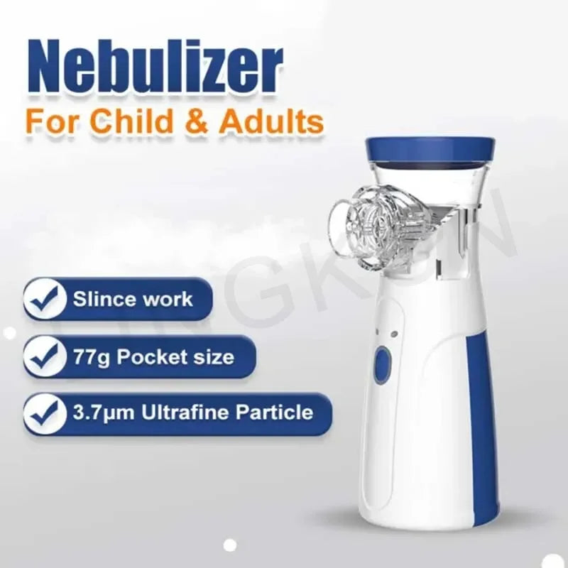 Mini Medical Handheld Nebulizer Ultrasonic Mute Asthma Inhaler