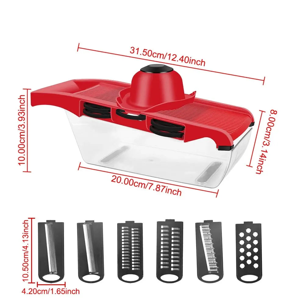 10-in-1 Mandoline Slicer – Multifunction Vegetable & Fruit Cutter