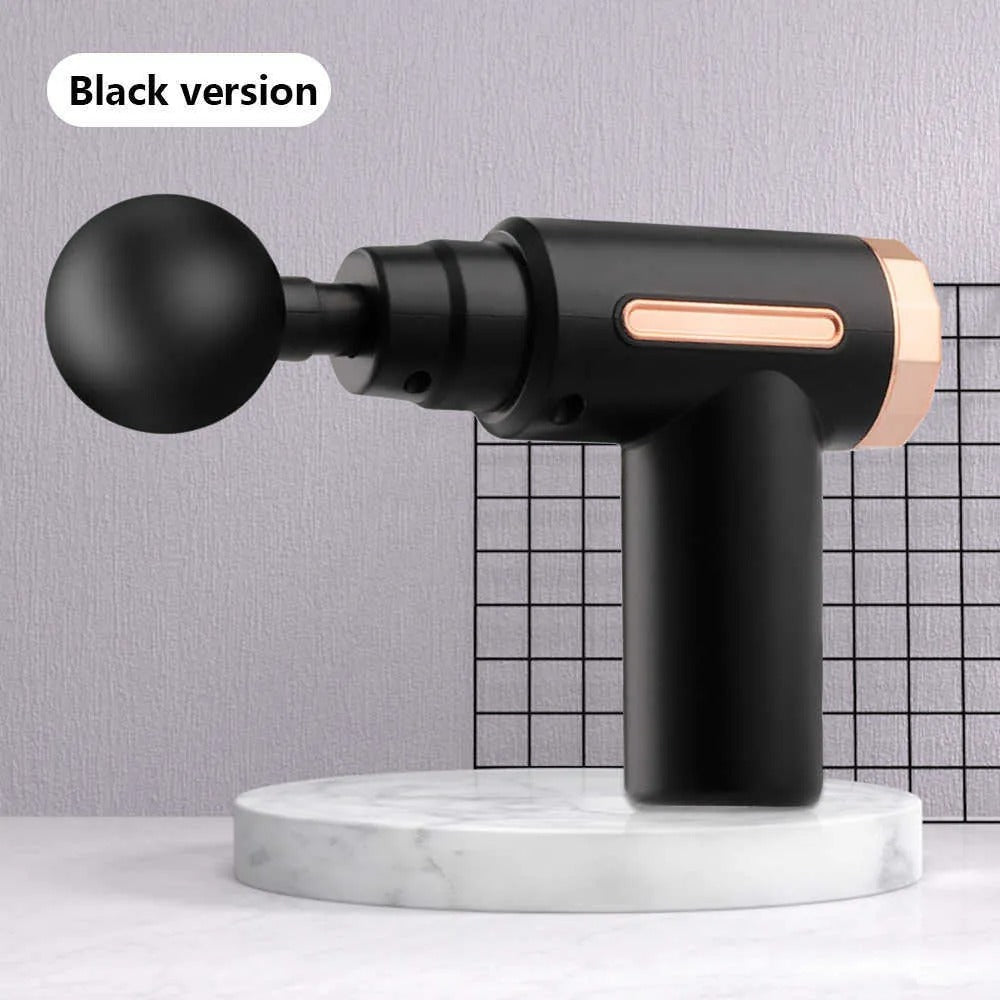 4-in-1 Deep Tissue Massage Gun – Percussion Massager with 4 Interchangeable Attachments