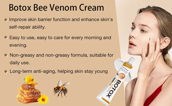 Botox Bee Venom Wrinkle Cream – Anti-Aging Moisturizer | Collagen Boost | Reduce Wrinkles & Fine Lines