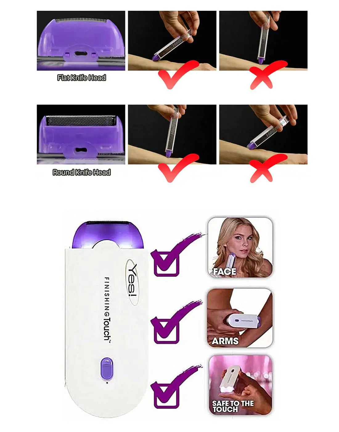Portable Rechargeable YES Hair Remover & Epilator