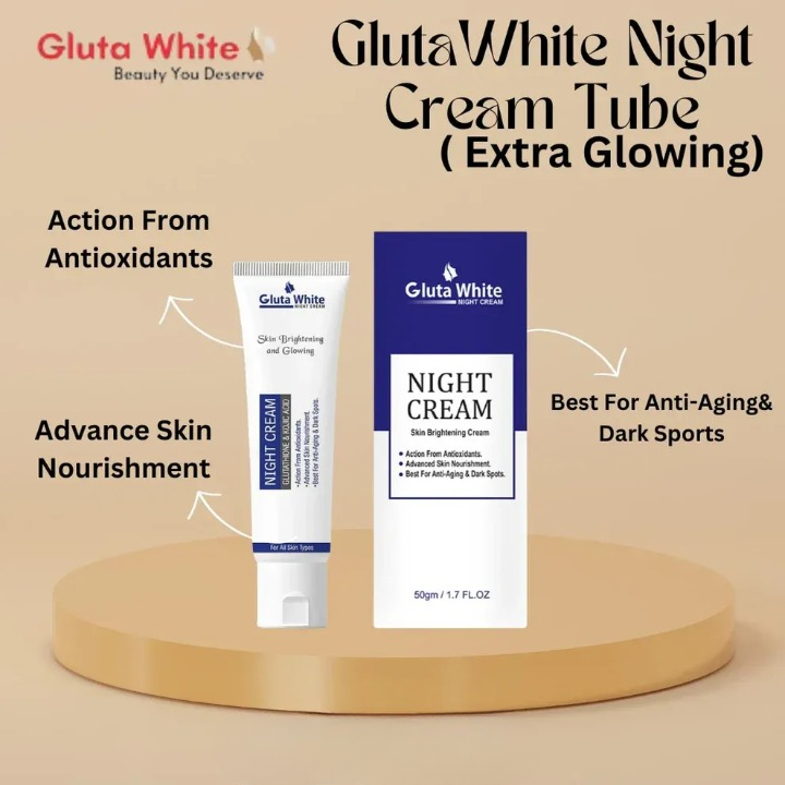 Gluta White Night Cream – Advanced Skin Brightening